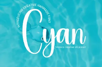 Cyan Script font