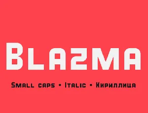 Blazma font