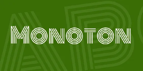 Monoton font