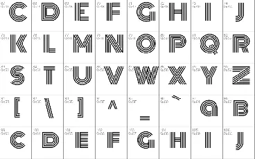 Monoton font