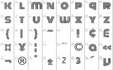 Monoton font