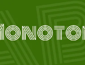 Monoton font