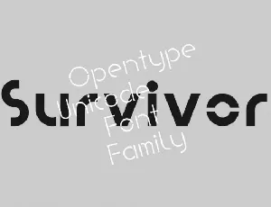 PVF Survivor font