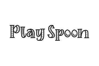 Play Spoon font