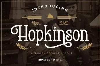 Hopkinson Display font