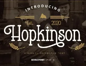 Hopkinson Display font