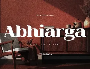 Abhiarga font