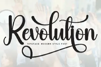 Revolution Script font