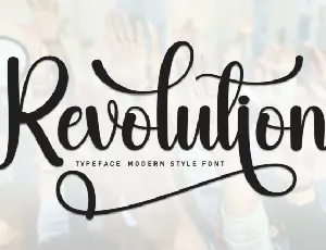 Revolution Script font