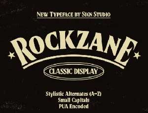 Rockzane font