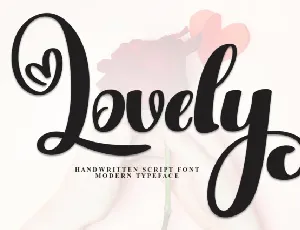 Lovely Script font