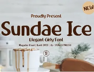 Sundae Ice font