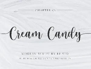 Cream Candy font