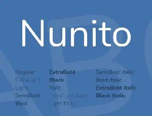 Nunito font