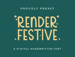 Render Festive font