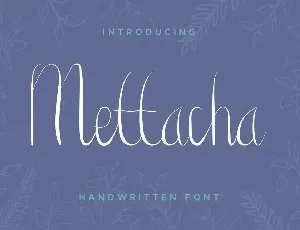 Mettacha Demo font