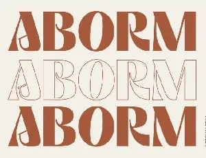 Aborm font