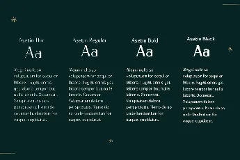 Asetin font