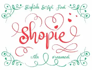 Shopie Calligraphy font