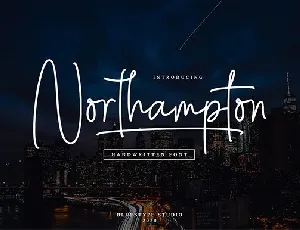 Northampton Handwritten font