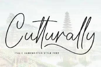 Culturally Script font