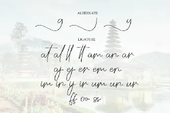 Culturally Script font