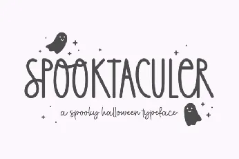 Spooktaculer Display font