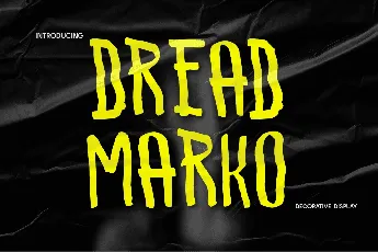 CF Dreadmarko Demo font