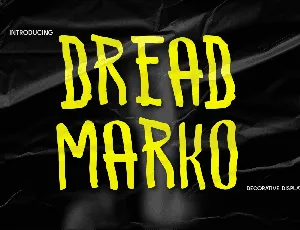 CF Dreadmarko Demo font