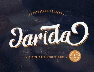 Jarida Bold Script font