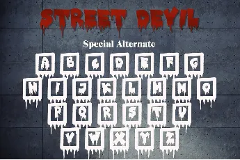 STREET DEVIL font