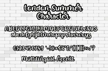 London SummerDemo font