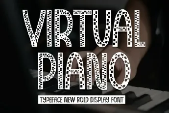 Virtual Piano Display font