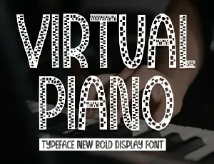 Virtual Piano Display font