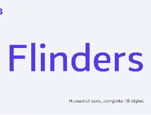 Flinders Trial font