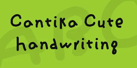 Cantika Cute Handwriting font