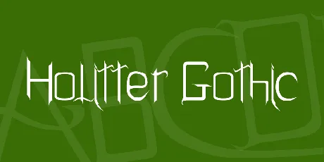 Holitter Gothic font