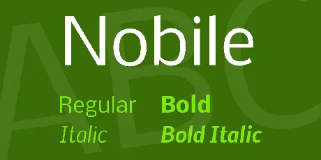 Nobile font