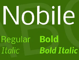 Nobile font