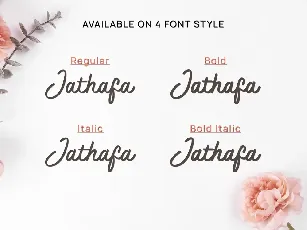 Jathafa Demo font