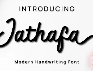 Jathafa Demo font