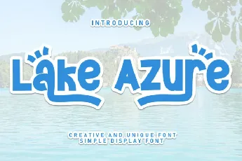 Lake Azure Display font