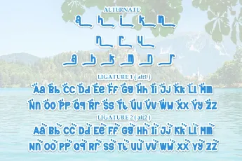 Lake Azure Display font