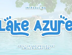 Lake Azure Display font