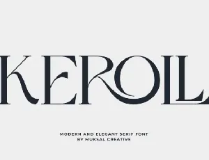 Keroll font