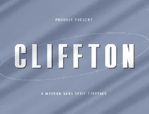 Cliffton font