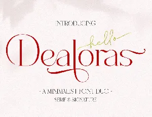 Dealoras Duo font