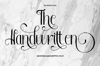 The Handwritten font