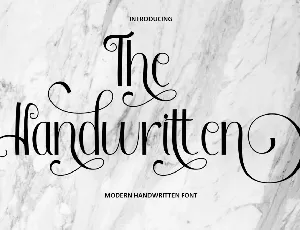 The Handwritten font