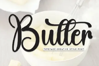 Butter Calligraphy Typeface font